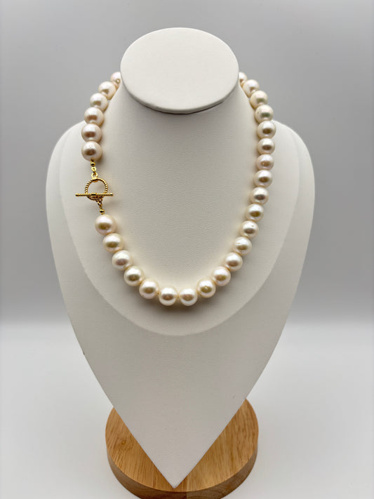 Süßwasserperlen, Sterlingsilber S925/18K vergoldet