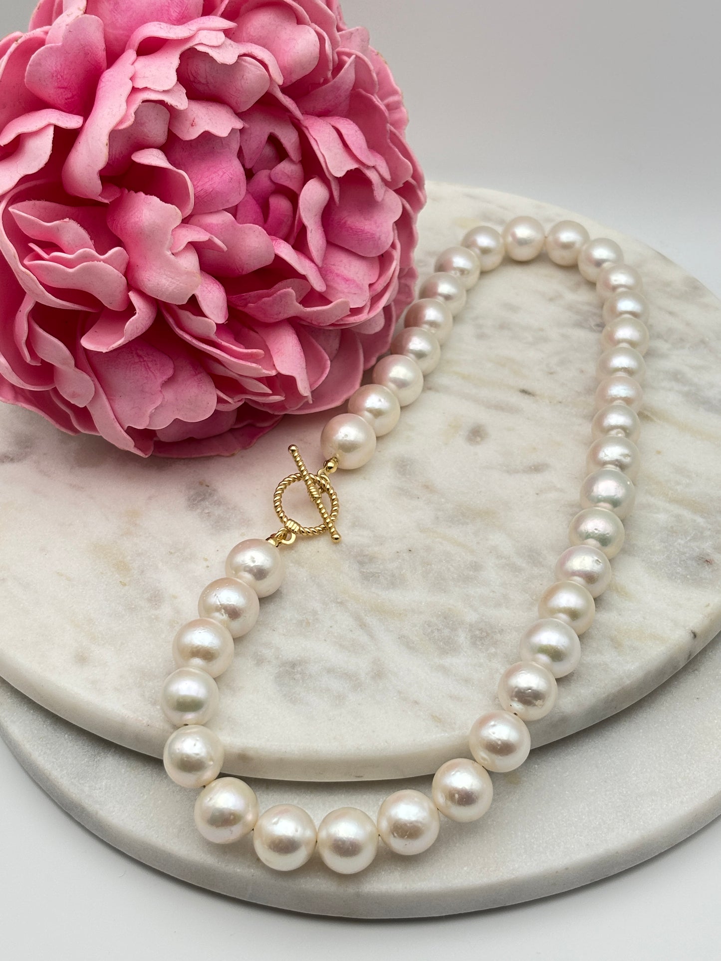 Süßwasserperlen, Sterlingsilber S925/18K vergoldet