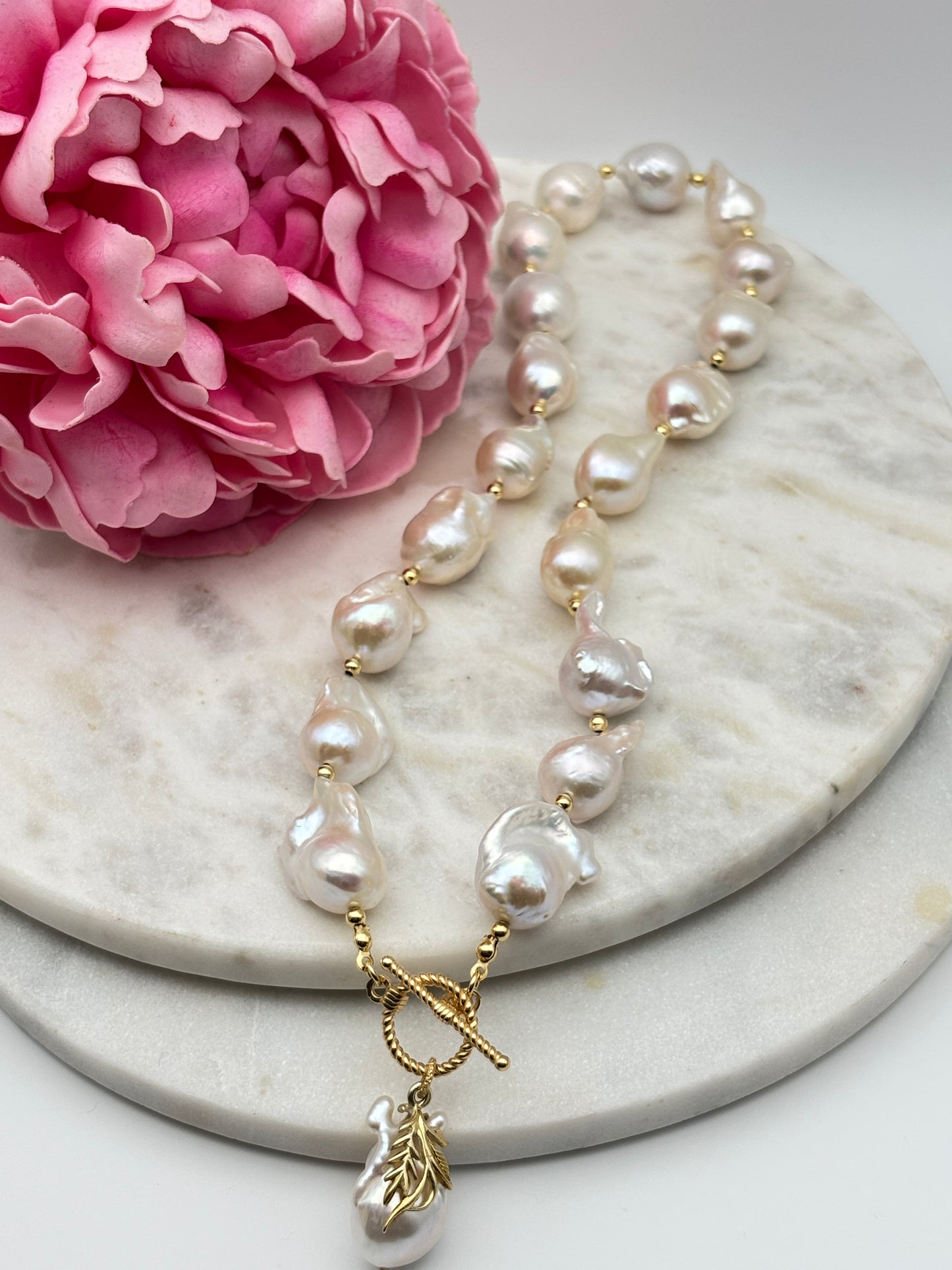 Süßwasserperlen, Sterlingsilber S925/18K vergoldet