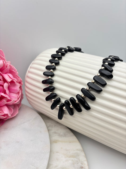 Achat, Hematit, Sterlingsilber S925