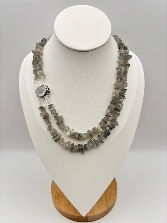 Labrador, Quarz, Sterlingsilber S925