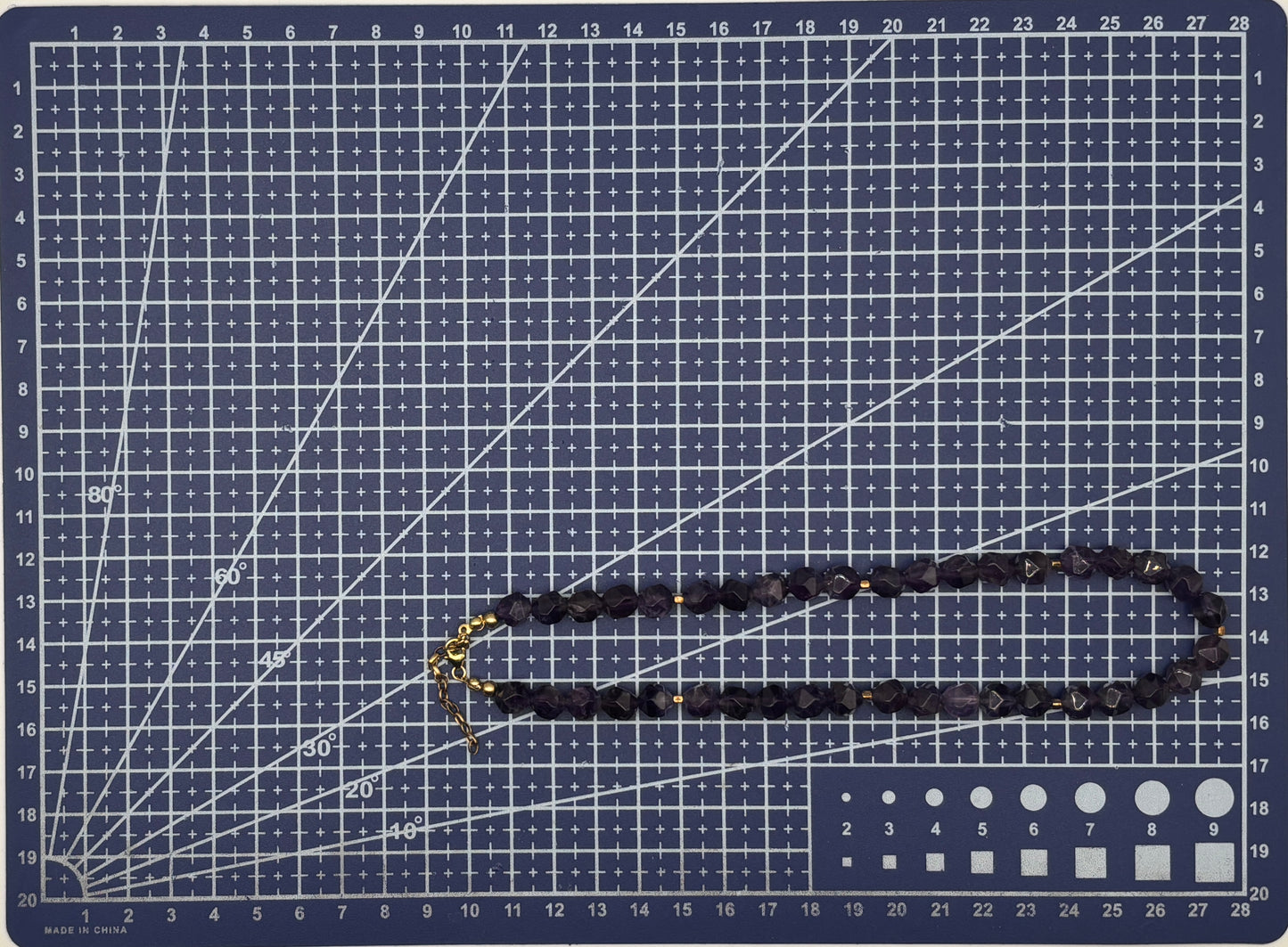 Amethyst, Sterlingsilber S925/18K vergoldet