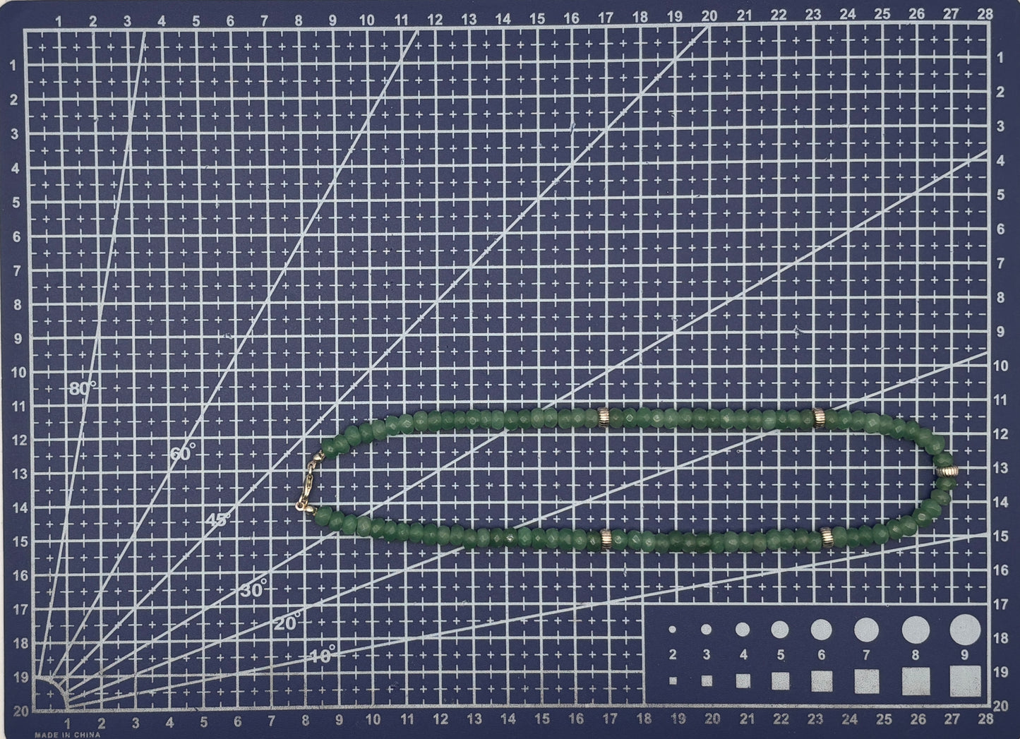 Grüne Jade, Sterlingsilber S925