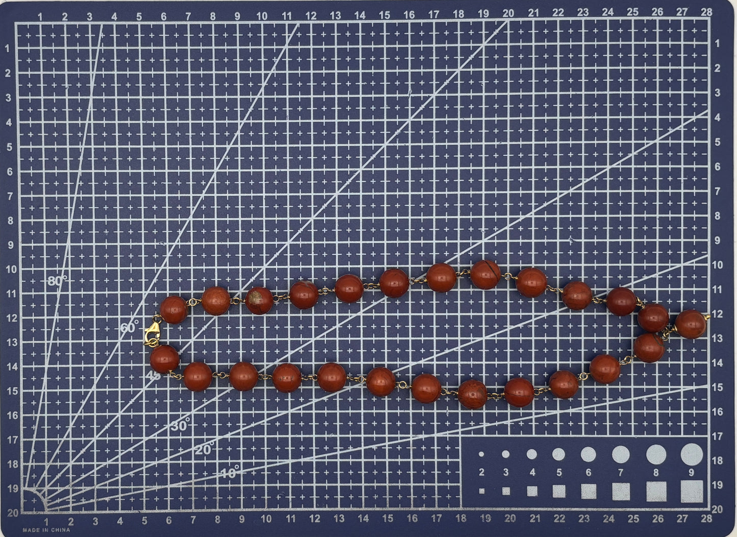 Jaspis, Sterlingsilber S925/18K vergoldet