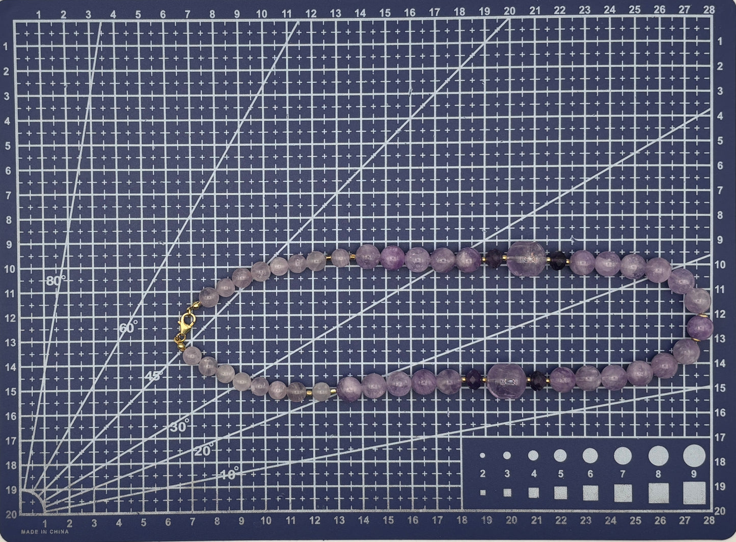 Amethyst, Sterlingsilber S925/18K vergoldet