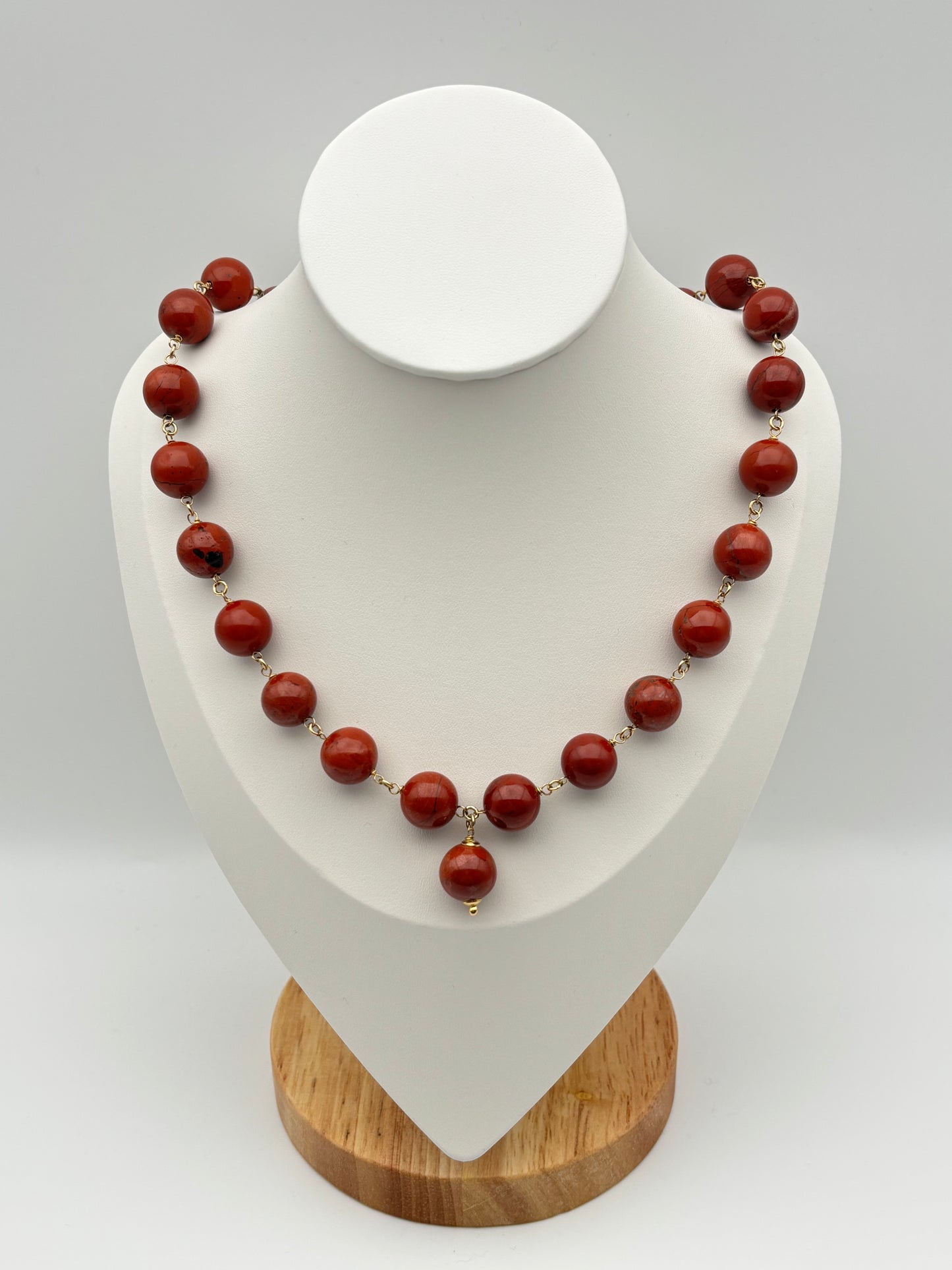 Jaspis, Sterlingsilber S925/18K vergoldet