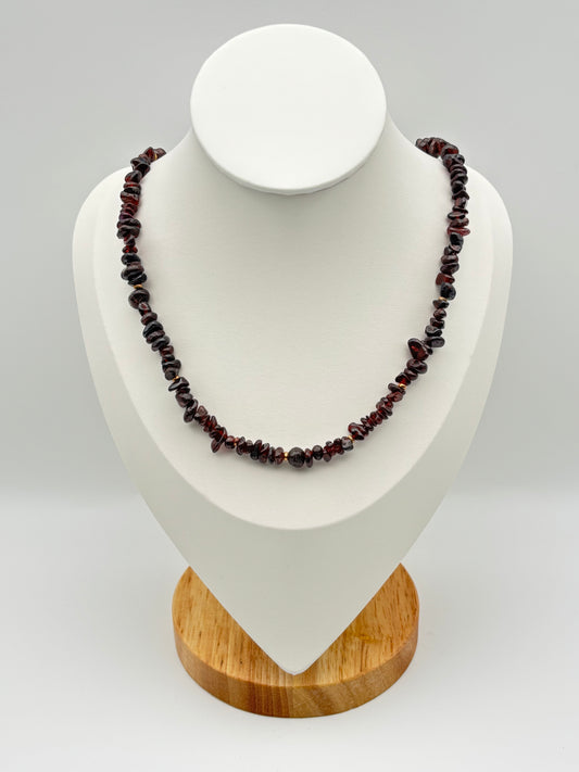 Granat, Sterlingsilber S925/18K vergoldet