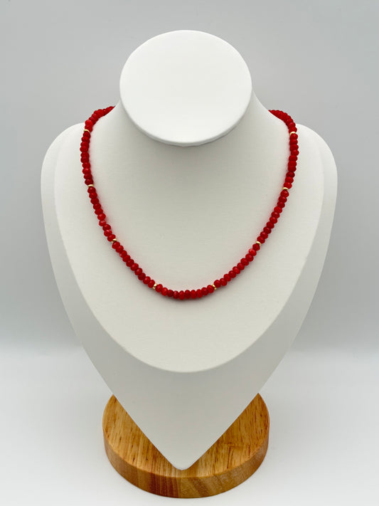 Roter Achat, Sterlingsilber S925/18K vergoldet