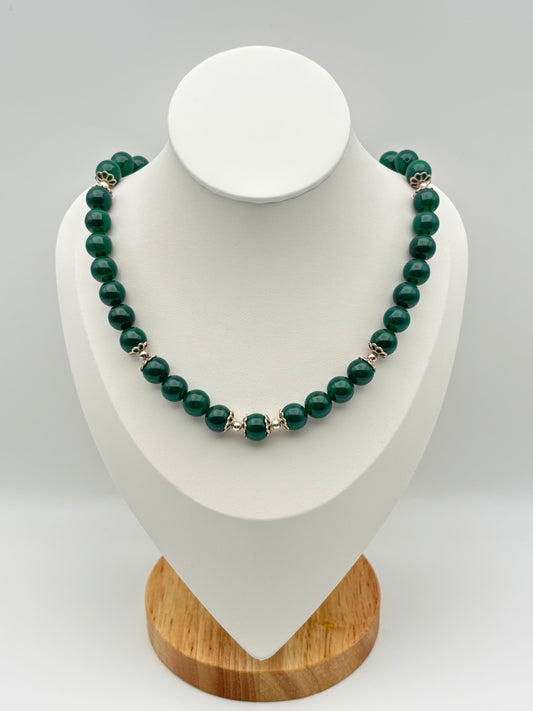 Grüner Achat, Sterlingsilber S925