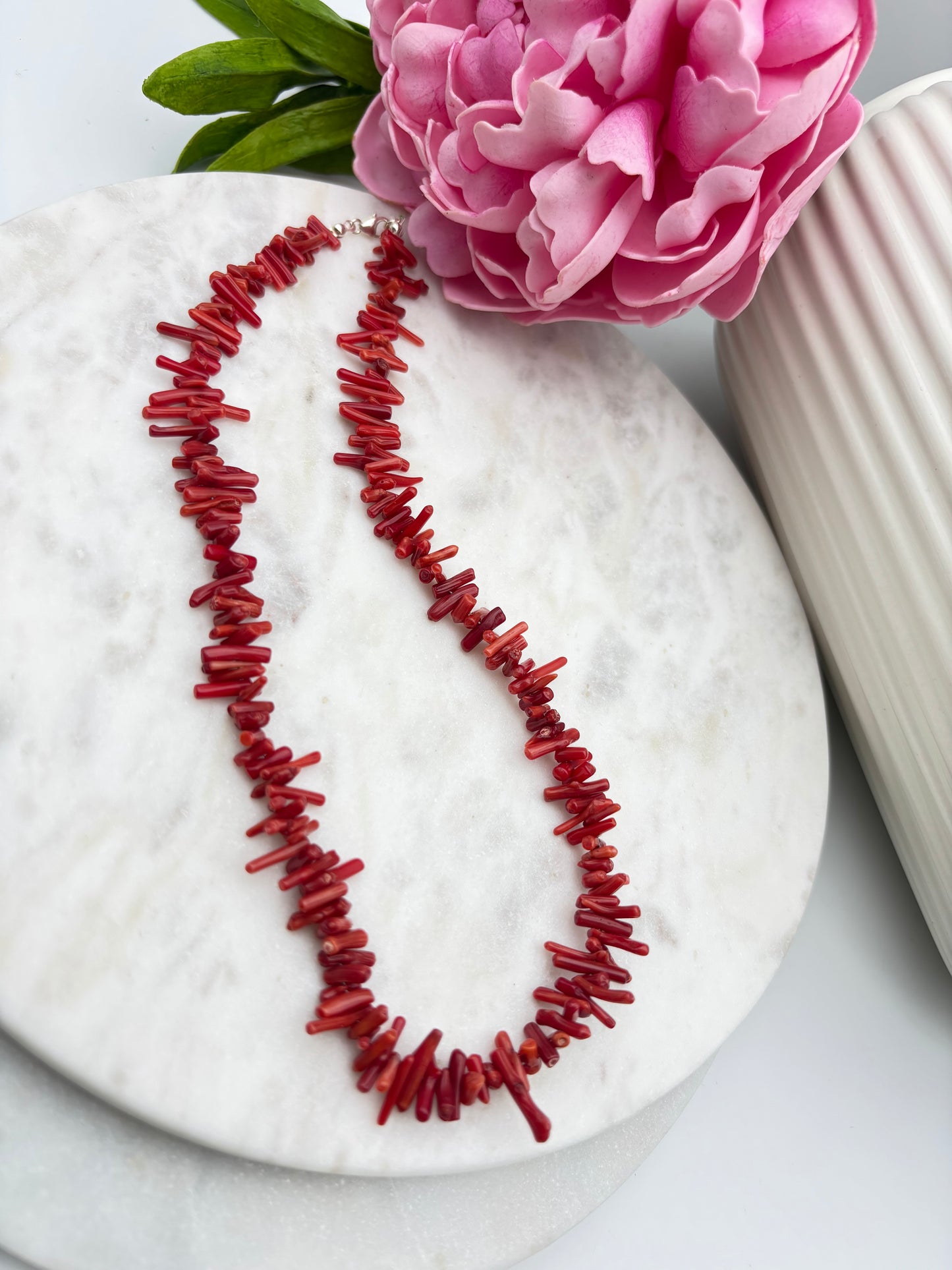 Koralle, Sterlingsilber S925